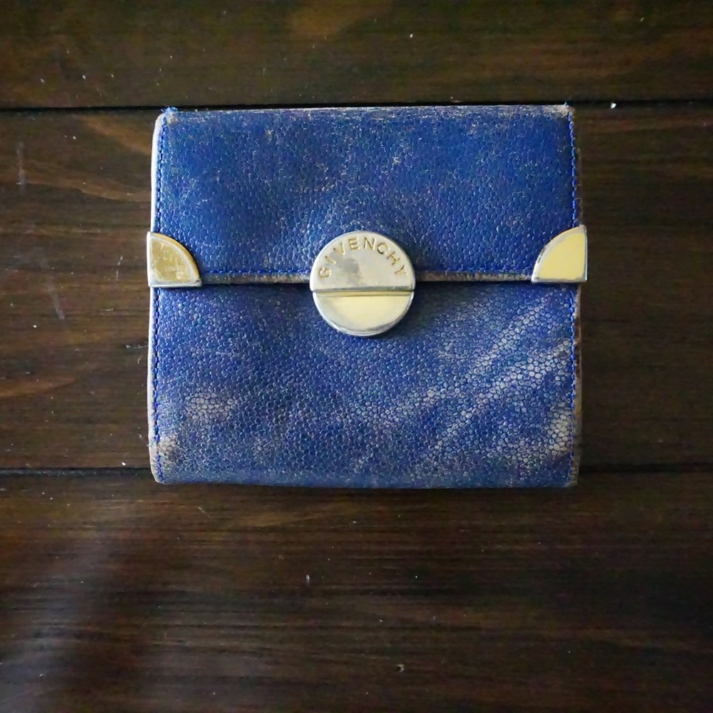 Vintage Givenchy Blue Wallet - FREE SHIPPING